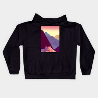 SURREAL MOUNTAIN VIEW Kids Hoodie